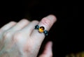 Bague empilable en ambre – Taille 7,5