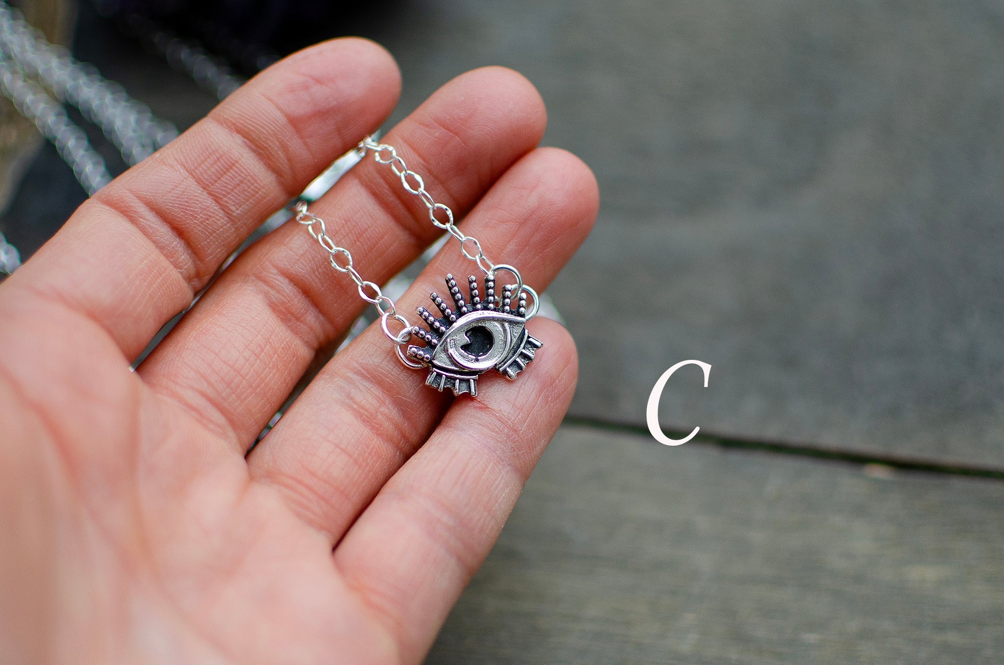 Pendentif Œil Protecteur en argent sterling