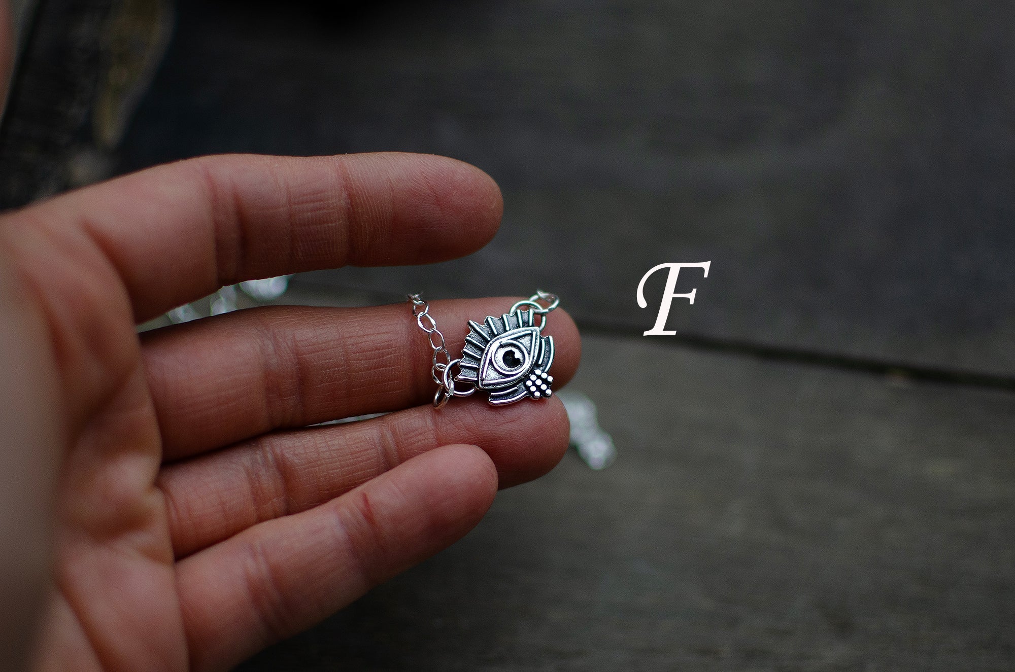 Pendentif Œil Protecteur en argent sterling