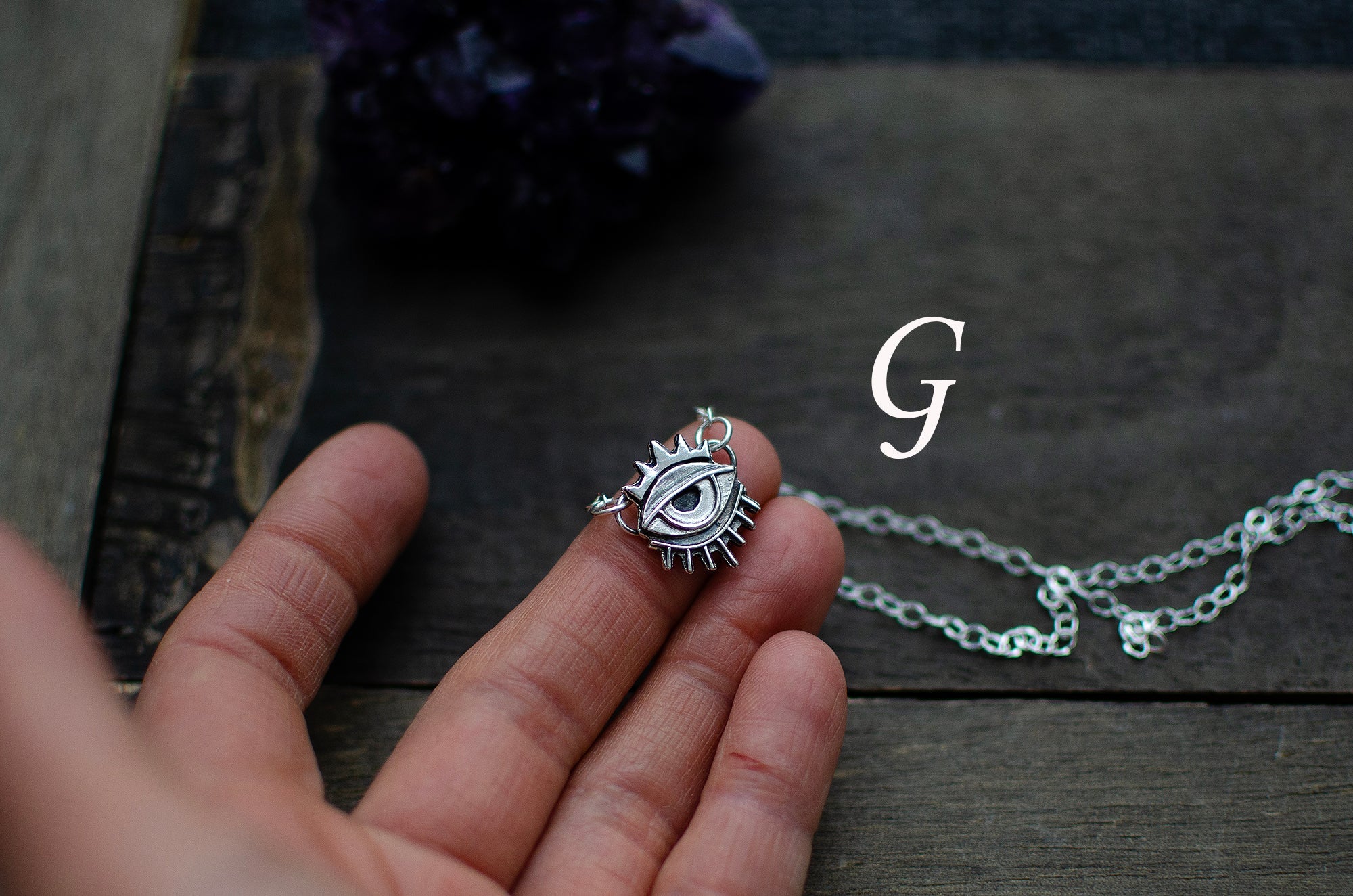 Pendentif Œil Protecteur en argent sterling