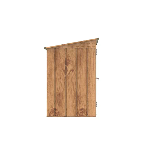 Abri  vlos en mtal 1,74m imitation bois avec kit ancrage -