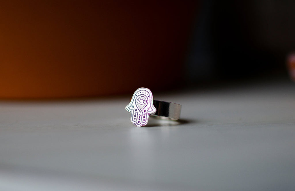 Bague Hamsa en argent sterling – Taille 7