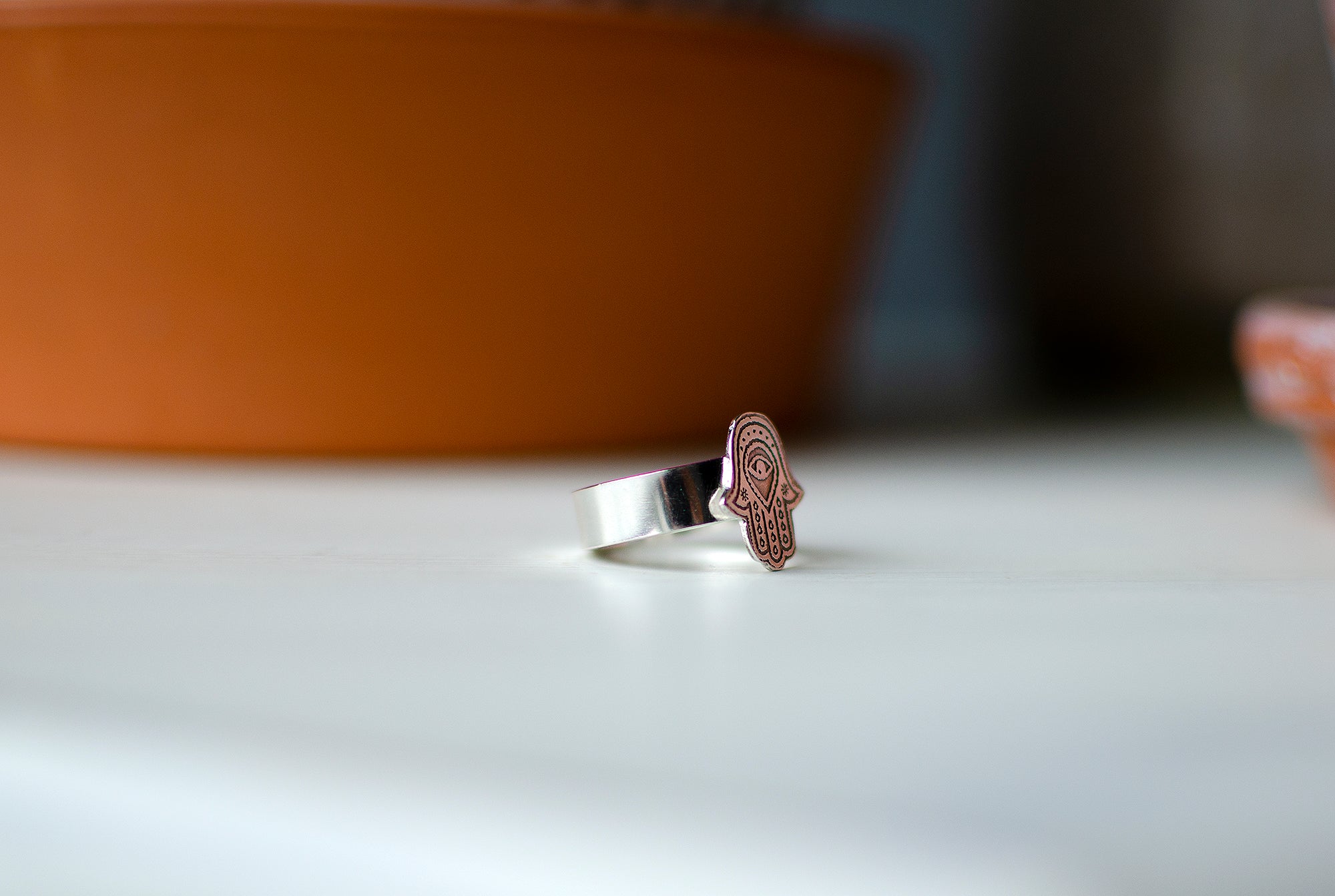 Bague Hamsa en argent sterling – Taille 7