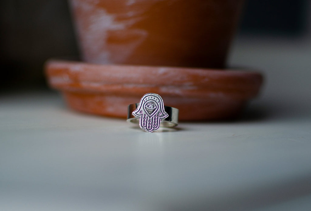 Bague Hamsa en argent sterling – Taille 7