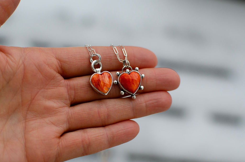 Collier en argent sterling avec coquillage Spiny Oyster