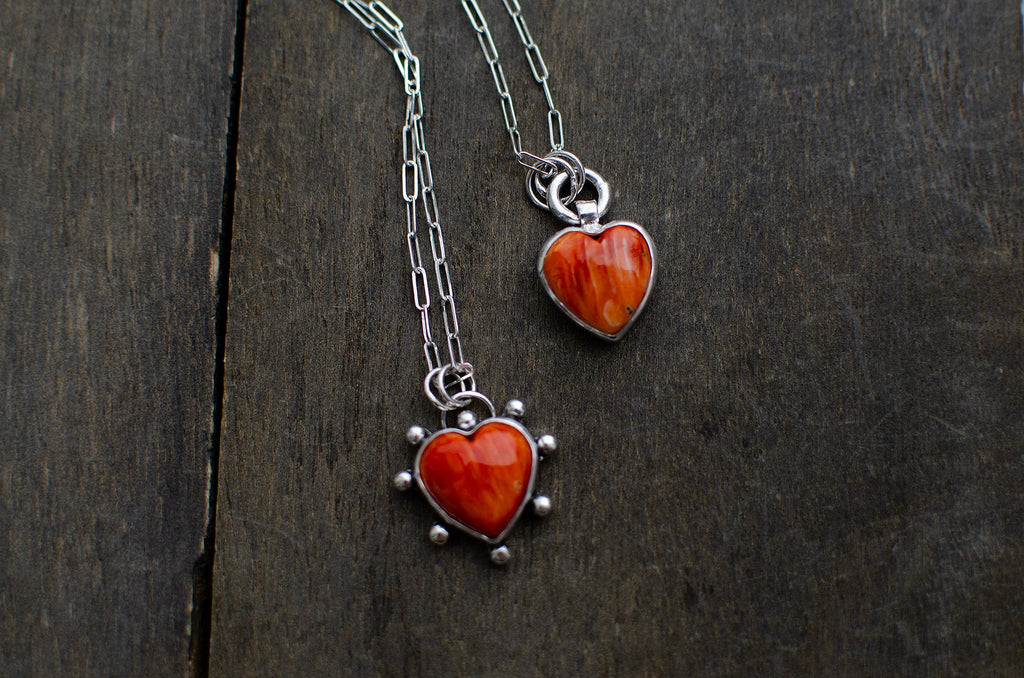 Collier en argent sterling avec coquillage Spiny Oyster