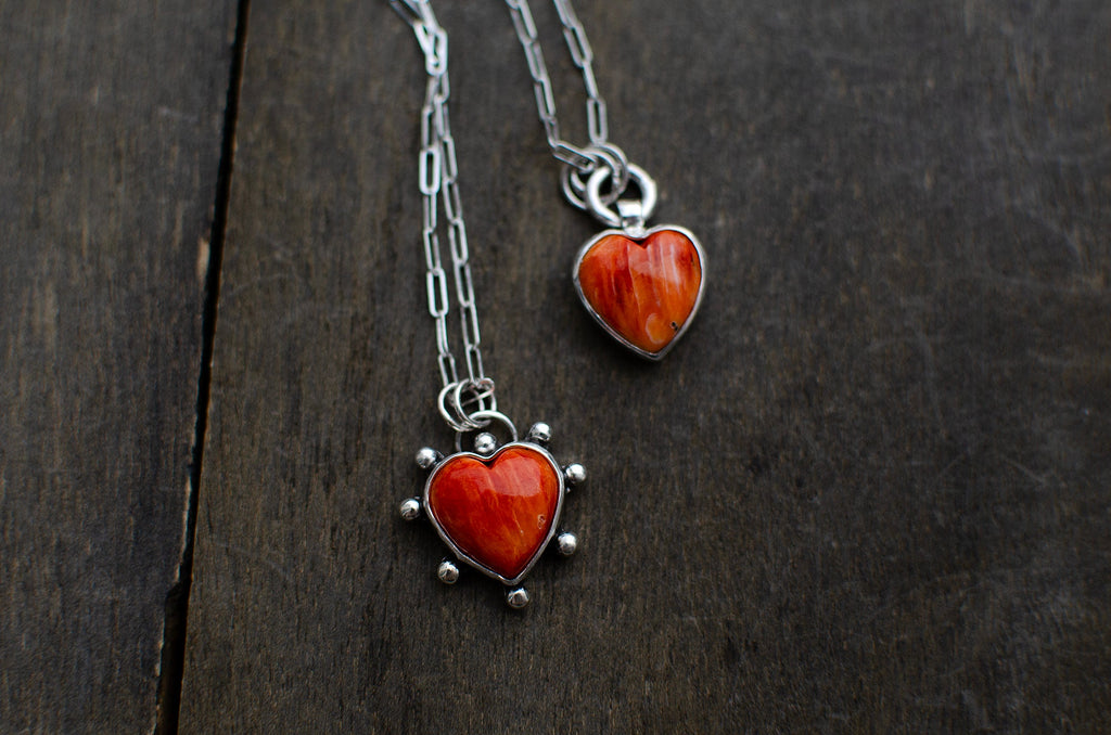 Collier en argent sterling avec coquillage Spiny Oyster