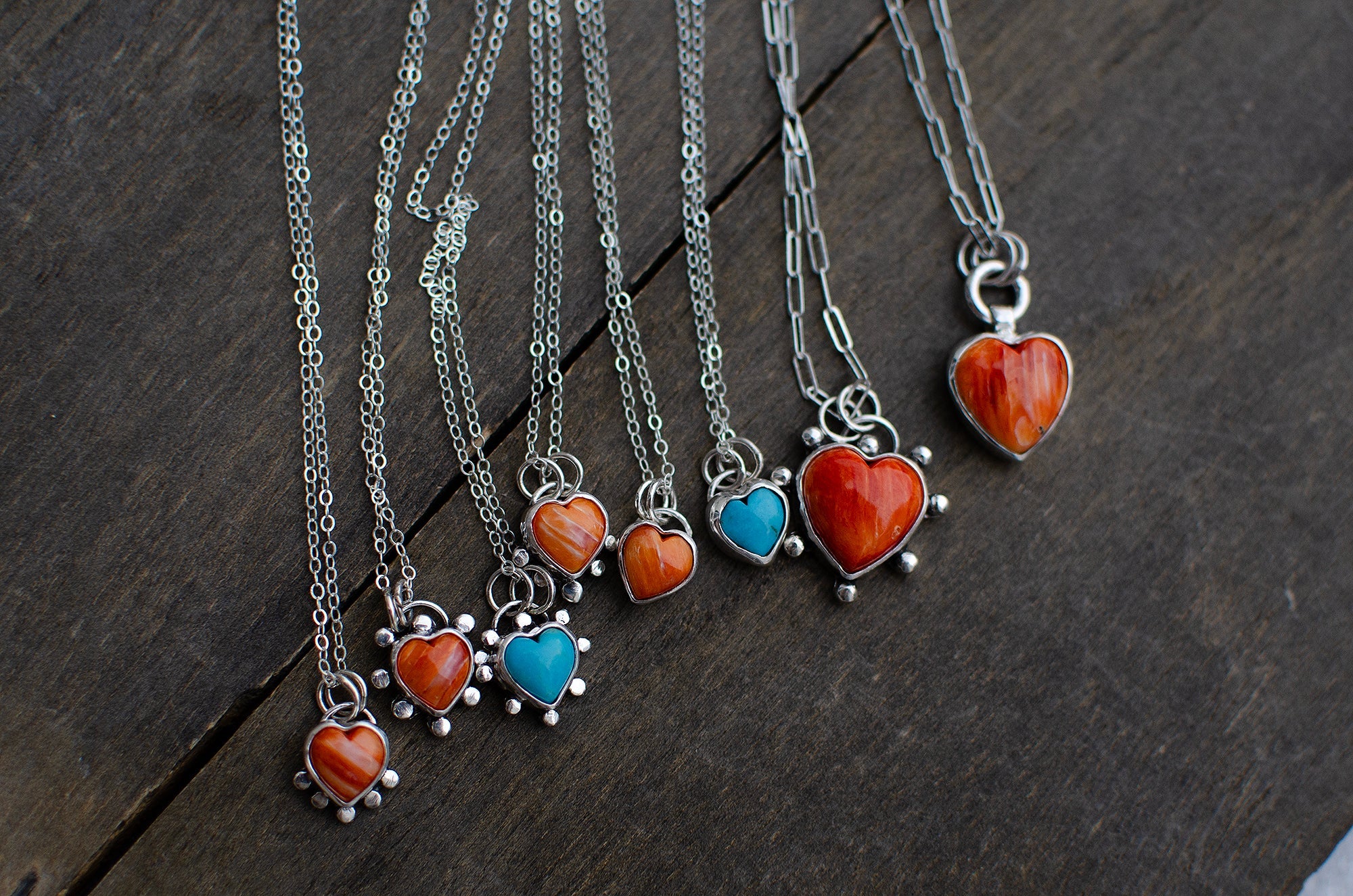 Collier en argent sterling avec coquillage Spiny Oyster