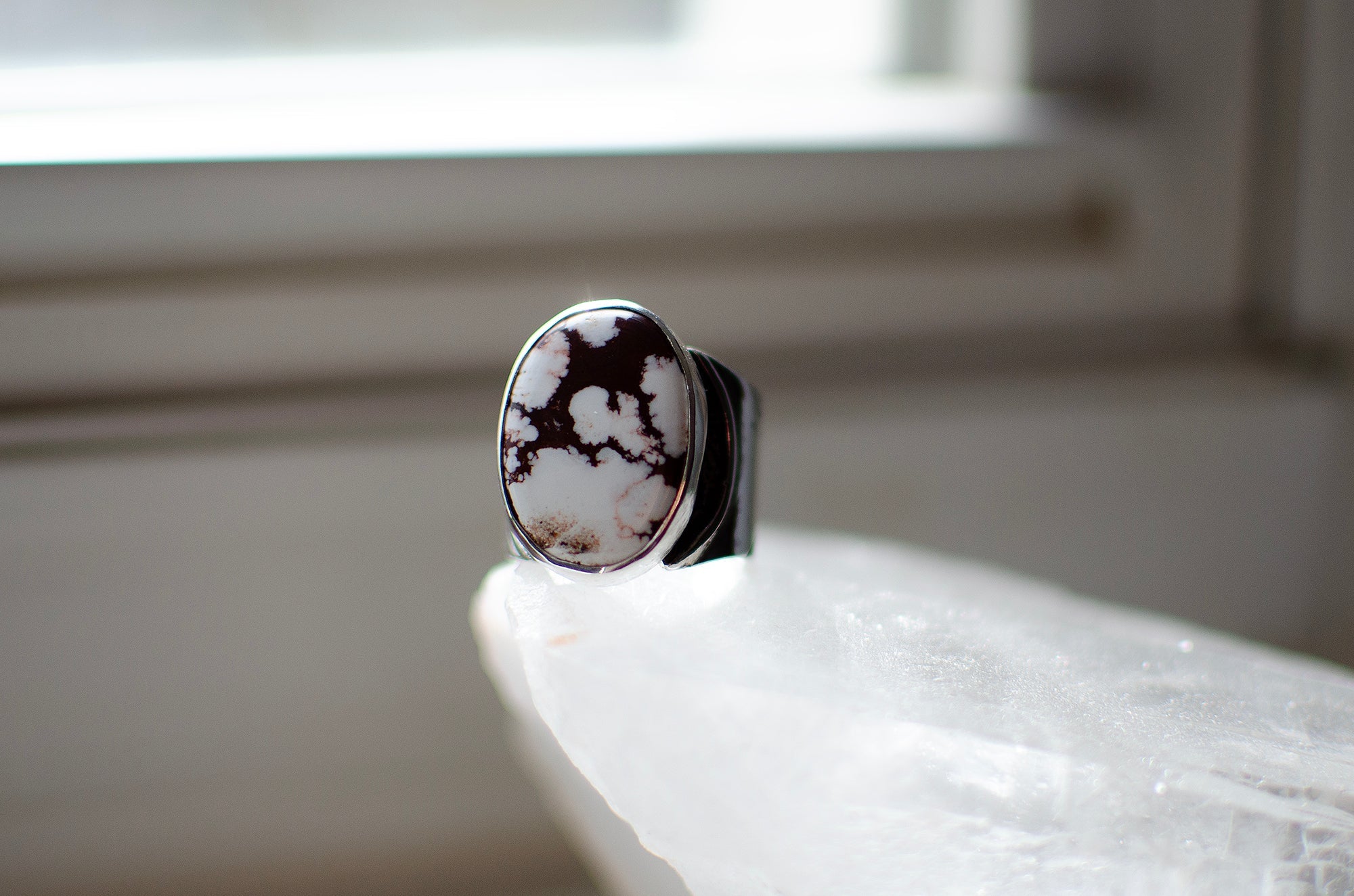 Bague en argent sterling motif cheval sauvage – Taille 7