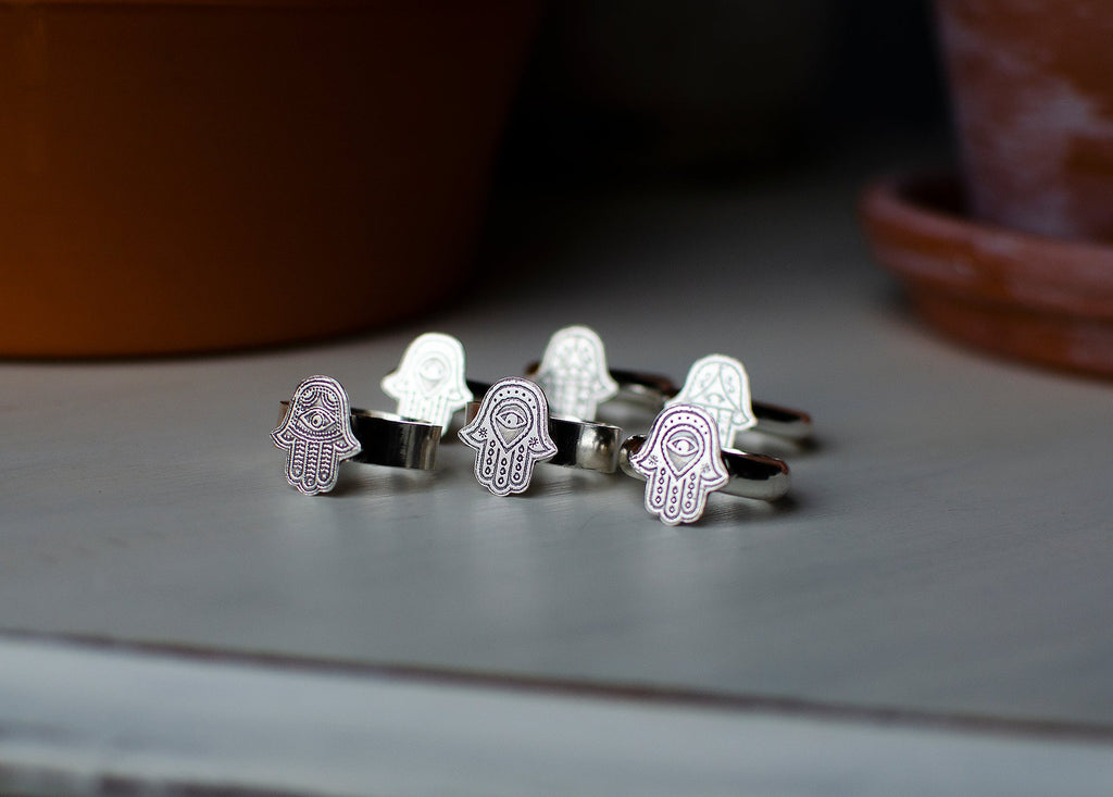 Bague Hamsa en argent sterling – Taille 7