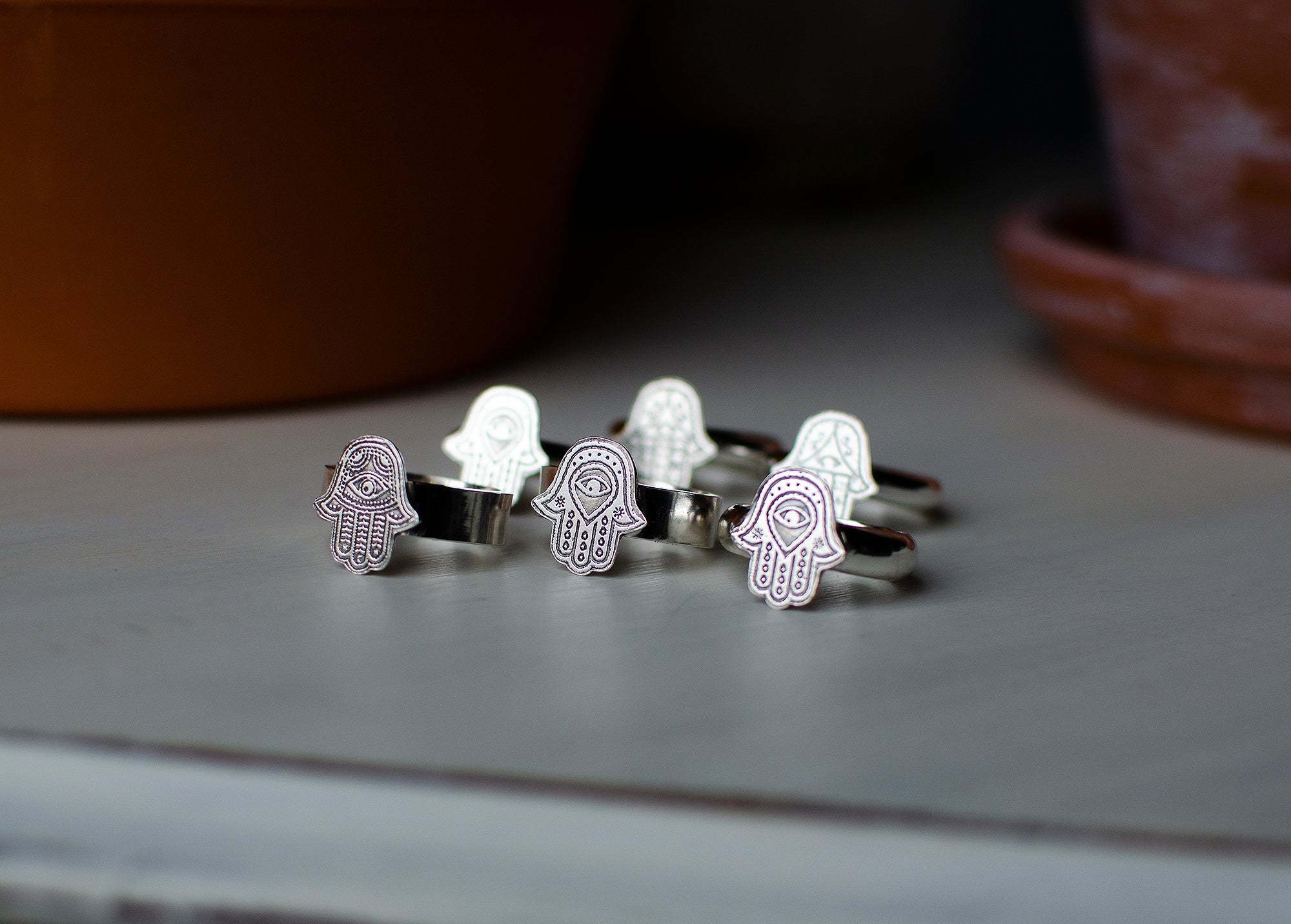 Bague Hamsa en argent sterling – Taille 7